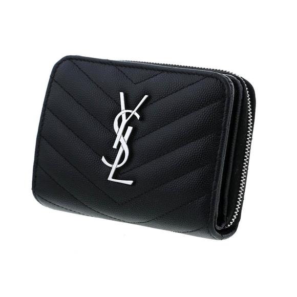 Saint Laurent Paris Monogram Compact Wallet - Picture 2 of 5